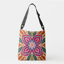 Motif floral symétrique des Ojibwés des forêts de