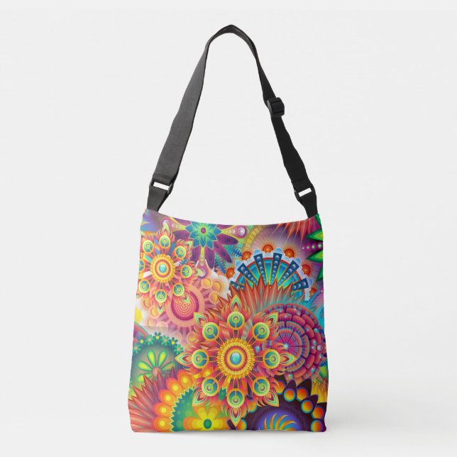 Sac Ajustable Motif funky rétro Abstrait Bohème (Devant)
