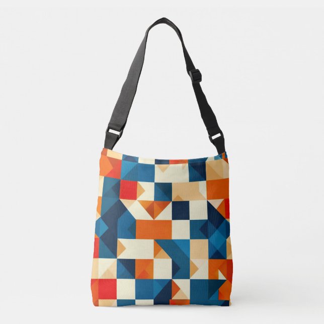 Sac Ajustable Motif Géométrique Abstrait (Devant)