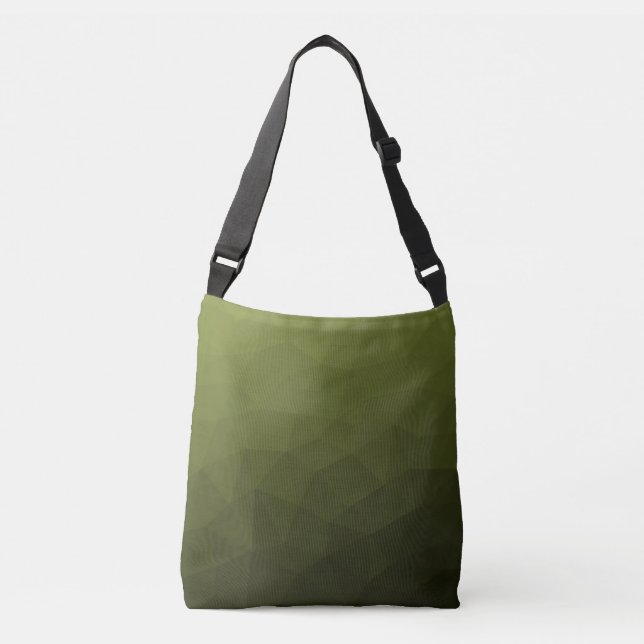 Sac Ajustable Motif géométrique du maillage vert de l'Armée (Devant)
