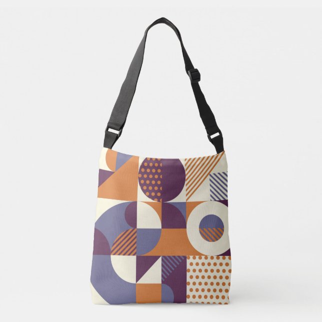Sac Ajustable Motif géométrique rétro (Devant)