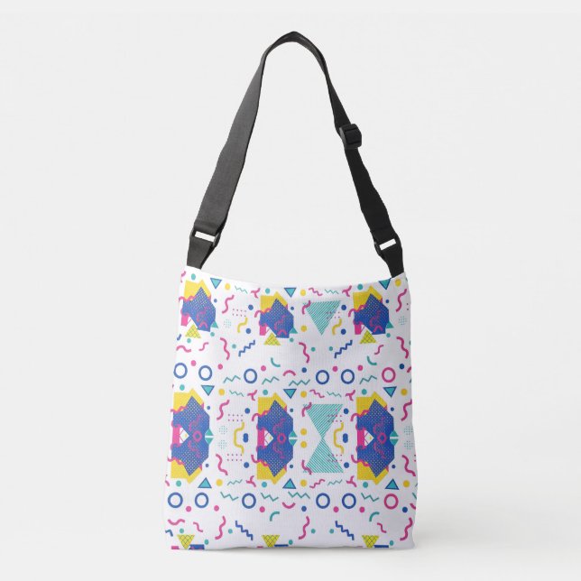 Sac Ajustable Motif géométrique Retro Memphis (Devant)