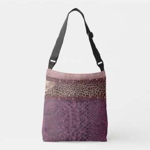 Sac Ajustable Motif mélangé de prune rose