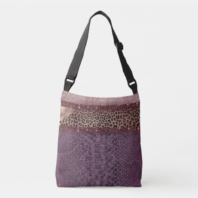 Sac Ajustable Motif mélangé de prune rose (Devant)