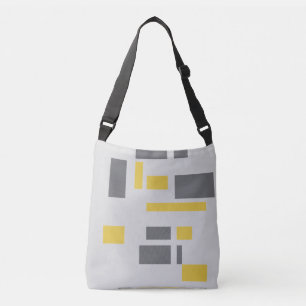 Sac Ajustable Motif moderne, simple, cool géométrique jaune gris