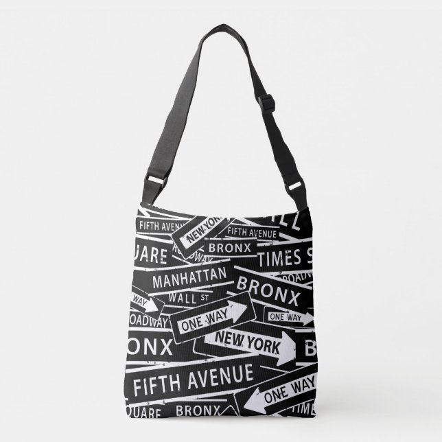 Sac Ajustable Motif noir et blanc de New York (Devant)