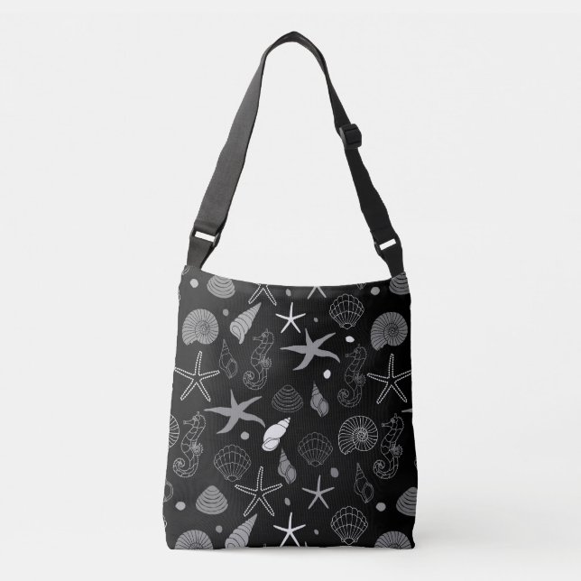 Sac Ajustable Motif noir Sea Life (Devant)