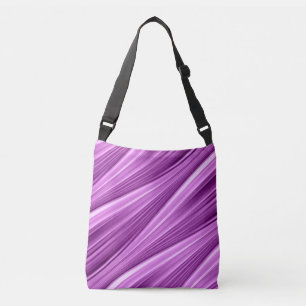 Sac Ajustable motif ondulé rose violet sans couture sur un tote