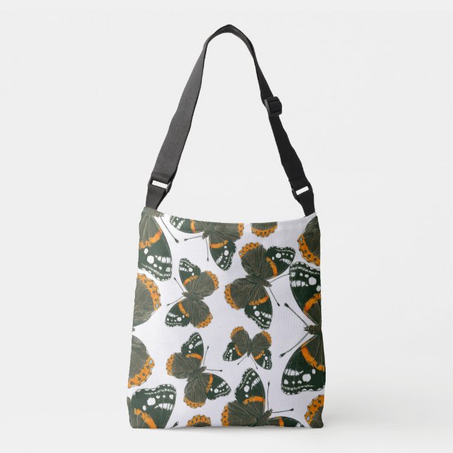 Sac Ajustable Motif papillon de l'amiral rouge (Devant)