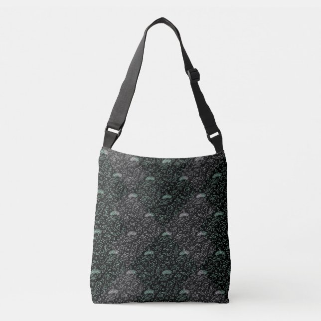 Sac Ajustable motif plante A04b Black BG (Devant)