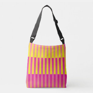 Sac Ajustable Motif rayé orange jaune rose