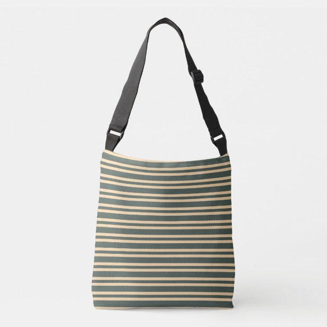 Sac Ajustable Motif rayures vert jaune (Devant)