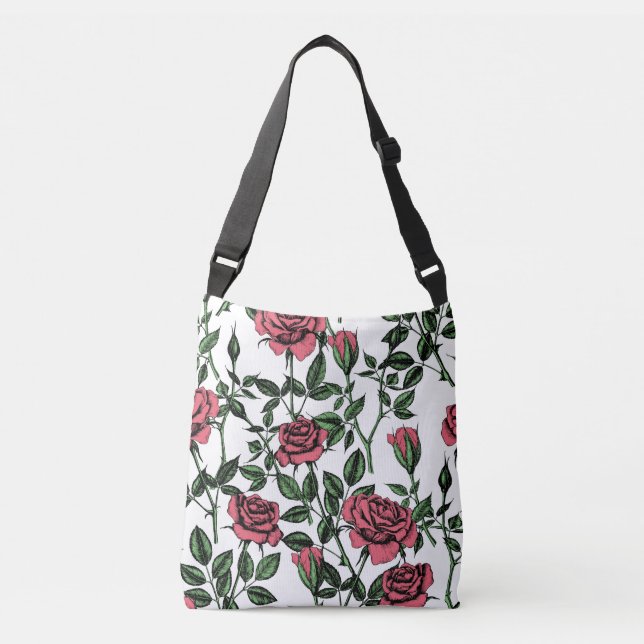 Sac Ajustable motif rose (Devant)