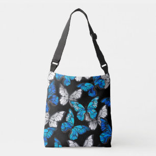 Sac Ajustable Motif sans couleur foncée avec papillons bleus Mor