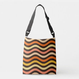 Sac Ajustable Motif sans couture de vagues rétro funky