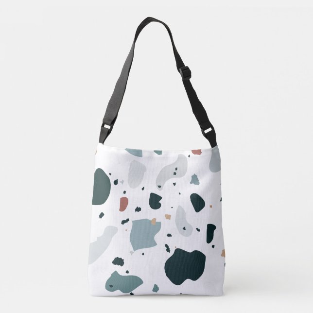 Sac Ajustable Motif Terrazzo Moderne – Mer abstraite du milieu d (Dos)