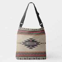 Motif tissé par tribal indigène dans les bruns,