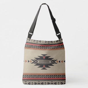 Sac Ajustable Motif tissé par tribal indigène dans les bruns,