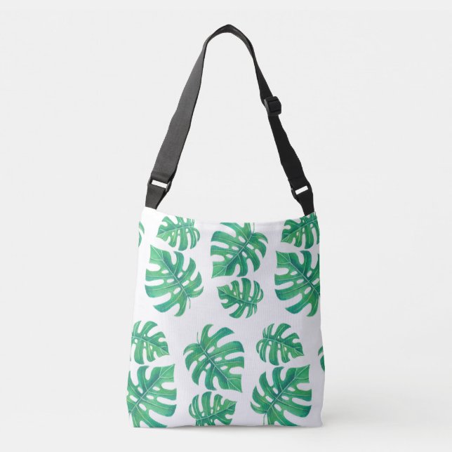 Sac Ajustable Motif tropical avec feuilles monstères (Devant)