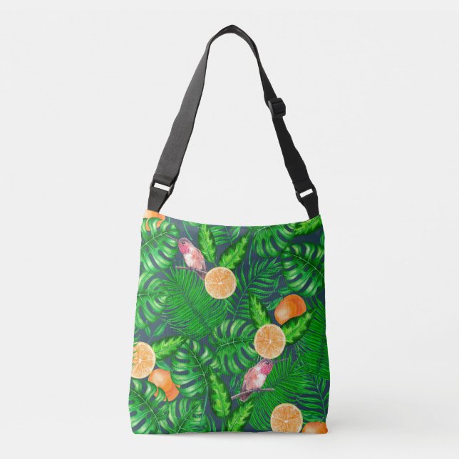 Sac Ajustable Motif tropical, colibris (Devant)