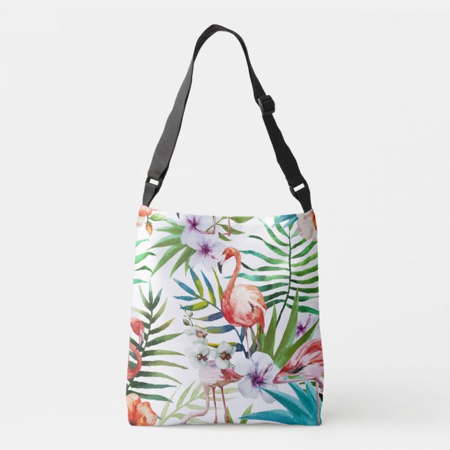 Sac Ajustable Motif tropical de jardin de nature de Flamant rose (Dos)