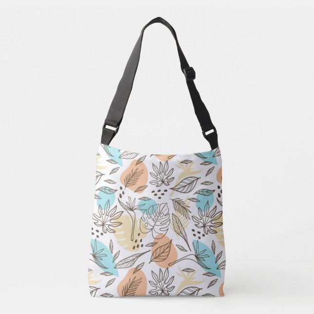 Sac Ajustable Motif tropical d'été dessiné à la main (Devant)