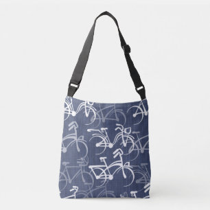 Sac Ajustable Motif vélo bleu moyen
