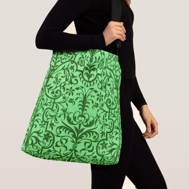 Sac Ajustable Motif victorien vert (De près)