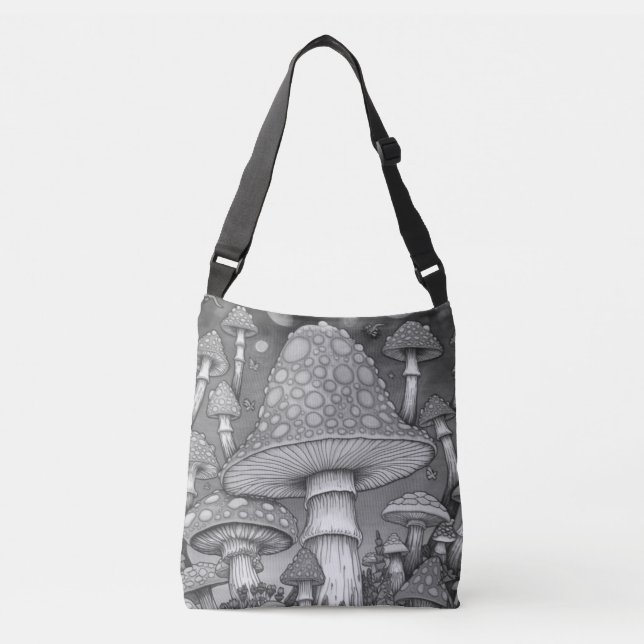 Sac Ajustable Mushroom Rising High In the Sky On a Shoulder (Devant)