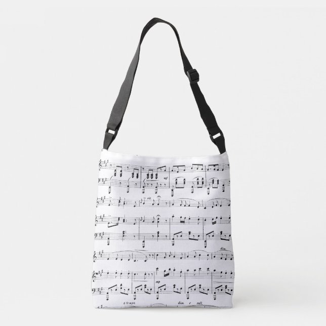 Sac Ajustable Musique en feuille blanche (Dos)