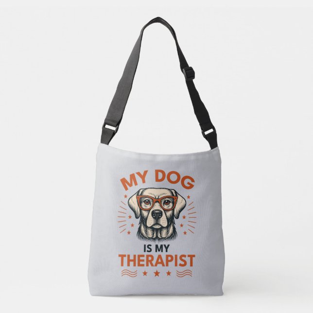 Sac Ajustable My dog is my therapist (Devant)