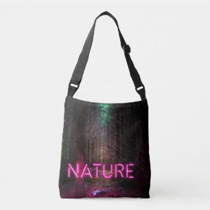 Sac Ajustable Mystère forêt d'épinette nature néon magenta signe