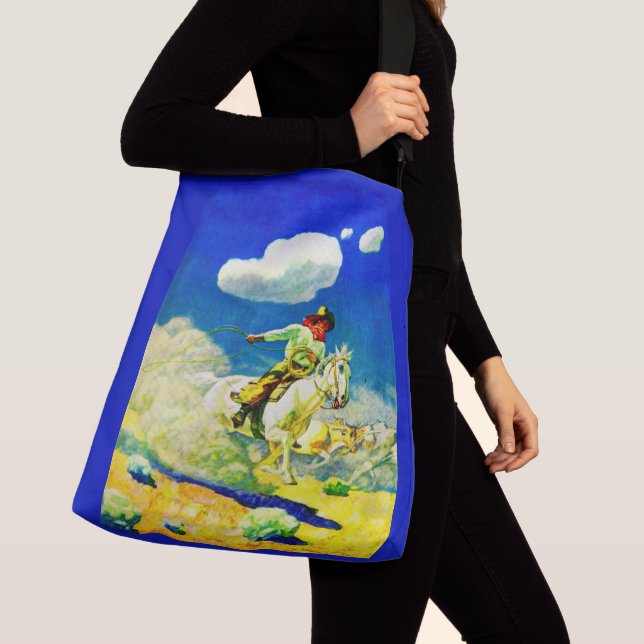 Sac Ajustable N.C. Wyeth cowboy (De près)