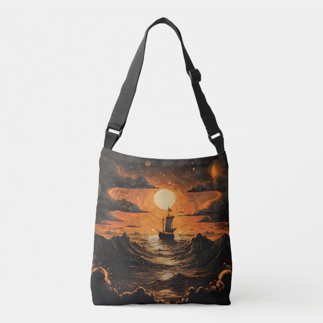Sac Ajustable Navire naviguant la nuit (Devant)