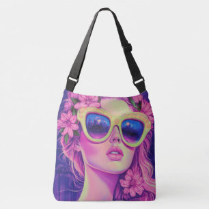 Sac Ajustable Neon Dream Girl avec lunettes de soleil florales