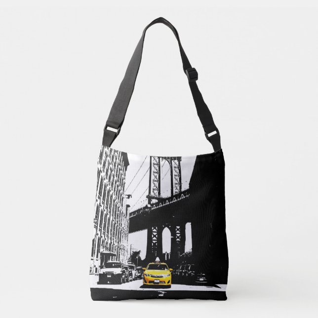 Sac Ajustable New York City Brooklyn Bridge Taxi jaune USA Nyc (Devant)
