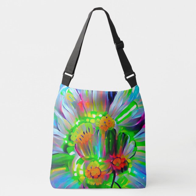 Sac Ajustable Nez des marguerites Abstraites aux couleurs vives (Devant)