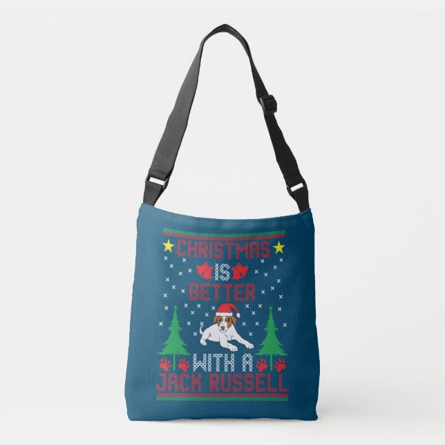 Sac Ajustable Noël Est Mieux Avec Jack Russell Terrier Ug (Devant)