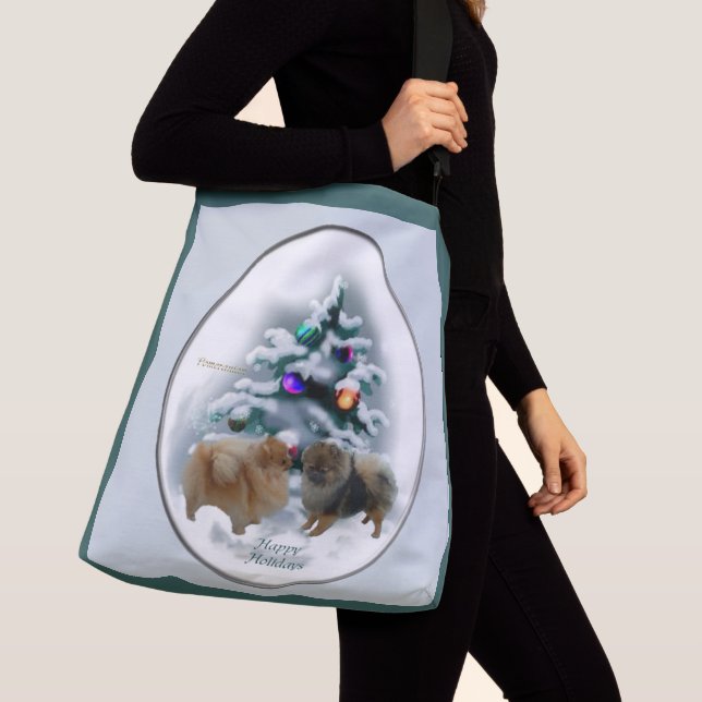 Sac Ajustable Noël Poméranien (De près)