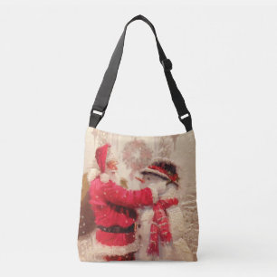 Sac Ajustable Noël vintage du Père Noël Snowman