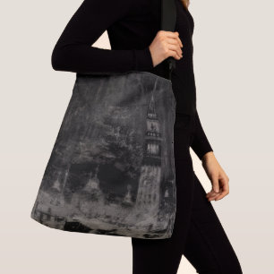 Sac Ajustable Noir et Taupe en survol Skyline Venise Italie