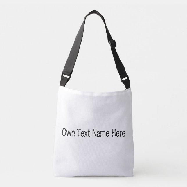 Sac Ajustable Nom de texte propre ici tout sur l'impression-Sac  (Devant)