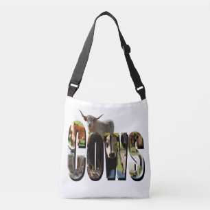 Sac Ajustable Nom de vaches Logo d'image avec vaches,