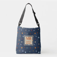 Nom du monogramme Aquarelle colorée Pointe de Polk