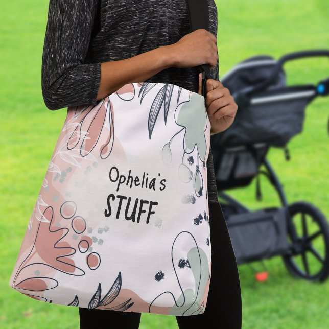 Sac Ajustable Nom du Motif Abstrait Chic Boho (Créateur téléchargé)