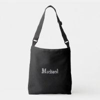 Nom monogramme moderne minimaliste noir blanc