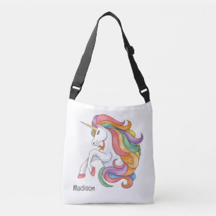 Sac Ajustable Nom personnalisé Unicorne colorée