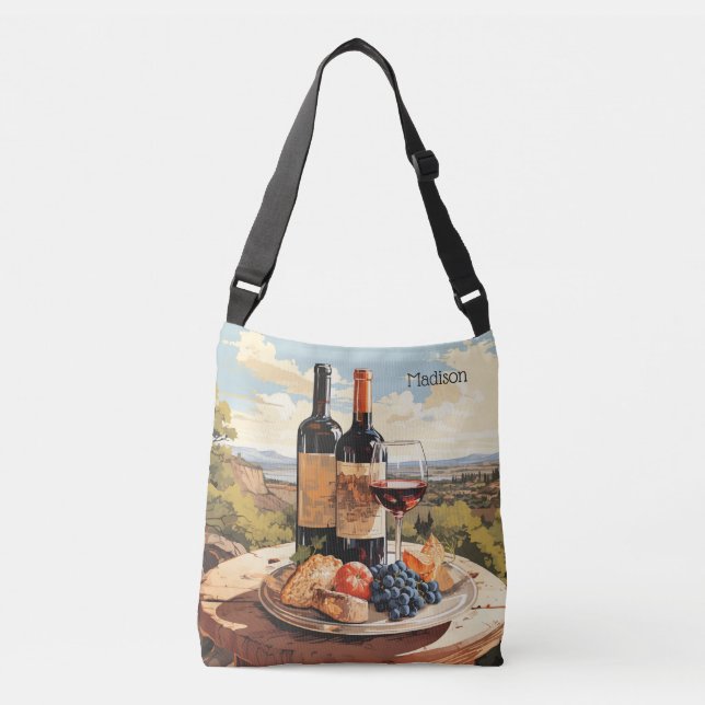 Sac Ajustable Nom personnalisé Wine Lover's (Devant)