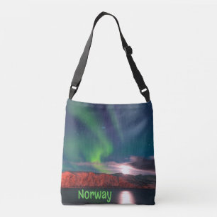 Sac Ajustable Norvège Lumières nordiques scandinaves Clips rouge