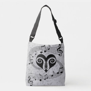 Sac Ajustable Notes musicales touches de coeur et de piano